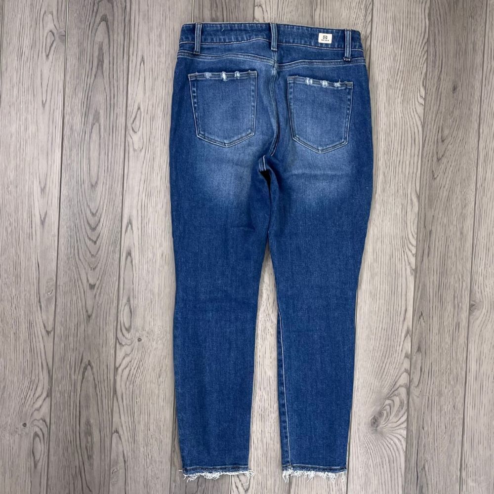 Letter To Juliet Women Size 31 Cotton High Rise Distressed Skinny Leg Denim Jean - Picture 8 of 16